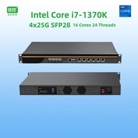 Serveur pare-feu en rack BKHD 1U B760 LGA1700 6 8 12 Intel I226 2 5G LAN 2 4 6 SFP QSFP Appliance réseau