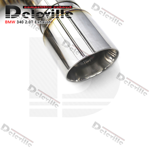 Deleville 304 thép không gỉ catback ống xả cho BMW B58 F30 340/340i F36 440/440i 3.0T Van điều khiển <span class=keywords><strong>muffler</strong></span> - Product Image 6