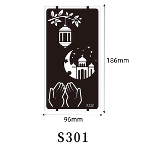 ลายฉลุ<span class=keywords><strong>สัก</strong></span>ลายดาวพระจันทร์แบบโปร่ง ลายตะวันออกกลาง อินเดีย ฮันนาห์ สำหรับ DIY ลายสักเพ้นท์มือ - Product Image 6