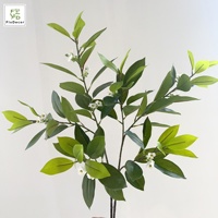 Neu Eingetroffen Künstliche Fagraea Ceilanica Latex Afrikanische Jasminblätter Wohnzimmer Garten Dekoration Simuliertes Grün
