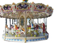 16 sièges Carrousel complet personnalisé cheval en plastique enfants monter sur le carrousel