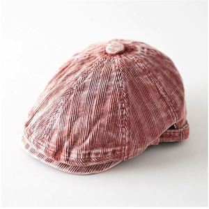 Gorro Newsboy de Pana Vintage Estilo Inglés para Otoño/Invierno, Unisex, Simple, Casual, Pana Desgastada - Product Image 2