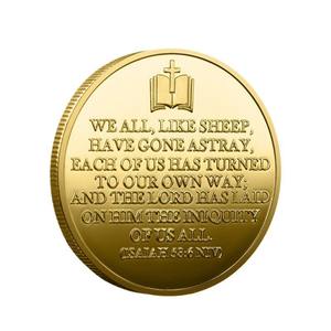 Иисус монеты позолоченные, серебряные, памятные значки, сувенирная монета, коллекционный подарок - Product Image 2