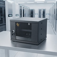 Armoire murale en acier laminé à froid SPCC IP20 pour serveur réseau informatique 2U 4U, petite taille, pour centre de données