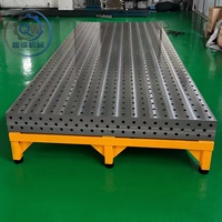 Table de soudage 3D modulaire pour la fabrication de composants de machines agricoles, plateforme de soudage flexible robuste