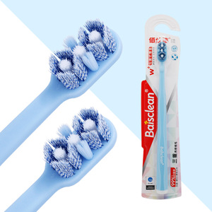 Cepillo de dientes Baisclean con cerdas suaves y mango de nailon para niños, cuidado de las encías, antibacteriano, tamaño regular - Product Image 1