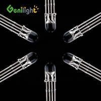 Diode LED Genilight F5 ultra-lumineuse à 4 broches, à montage traversant, en tailles 3mm/5mm/8mm/10mm, tension inverse maximale 5V, pour signalisation routière, -40-60°C