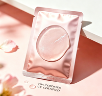 Sachet personnalisé pour masque facial en VMPET thermoscellé sur trois côtés, sachet cosmétique laminé, emballage de masque résistant à l'humidité