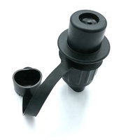 Prise de remorque en plastique noir 12V, prise de remorque 3 broches