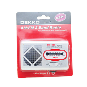 Radio AM/FM Portátil Ecológica de <span class=keywords><strong>2</strong></span> Bandas con <span class=keywords><strong>2</strong></span> <span class=keywords><strong>Pilas</strong></span> <span class=keywords><strong>AA</strong></span>, Altavoz Integrado, Diseño Clásico Blanco - Product Image 5