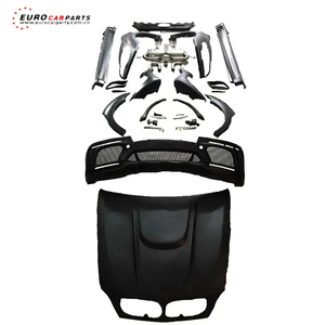 Kit carrosserie complet en PP pour BMW X6 Série <span class=keywords><strong>E71</strong></span> (modèles 2015-2016) style HM, comprenant pare-chocs avant, diffuseur arrière, extensions d'ailes et jupes latérales. - Product Image 2