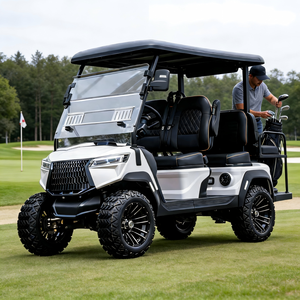 Nouvelle voiturette de golf électrique haut de gamme 4 places pour le transport des joueurs et de l'équipement sur routes non publiques - Product Image 1