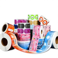 Étiquettes adhésives personnalisées, enseignes publicitaires, impression rotative six couleurs, origine Shenzhen, boîtes en forme d'avion, logo transparent