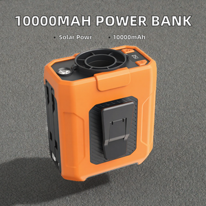 Portable 10000mAh Power Bank Wearable Waist Clip <b>Fan</b> LED Light Fast Charging Outdoor Travel Device - Product Image 2