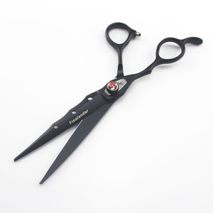 Ciseaux de peinture de cuisson noirs de 7.0 pouces, ciseaux à main gauche, ciseaux plats, <span class=keywords><strong>cisaille</strong></span> à dent <span class=keywords><strong>droite</strong></span>, <span class=keywords><strong>cisaille</strong></span> à dent fine, envoyer un sac noir - Product Image 5