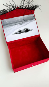 Cajas de Regalo de Lujo en Gamuza Roja con Plumas y Tapas Magnéticas, Bolsa de Terciopelo con Sello de Cera para Regalos de Propuesta, Incluye Tarjeta y Cinta - Product Image 2