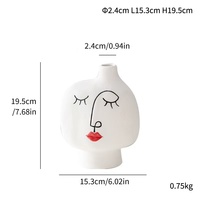 Vase en céramique de luxe Art Déco personnalisé, vente chaude, avec glaçure nacrée, vase de table écologique pour la décoration de la maison
