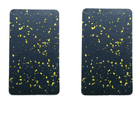 High Density 50x50cm Interlocking Gym Mats Einfache DIY-Installation Gummi bodenfliesen für Garage Home Workout Space EPDM
