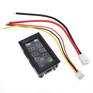 Voltmètre ampèremètre numérique à courant continu 0-100V 100V 10A 1A, panneau de mesure de tension et de courant 0,28 pouce - Product Image 1