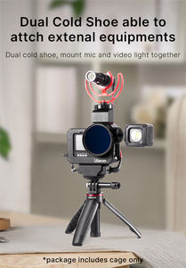 Cage de caméra en métal avec boîtier en alliage de G9-5 Ulanzi avec chaussure froide pour la photographie Vlog pour <span class=keywords><strong>Go</strong></span> <span class=keywords><strong>Pro</strong></span> 12 11 10 <span class=keywords><strong>9</strong></span> - Product Image 4