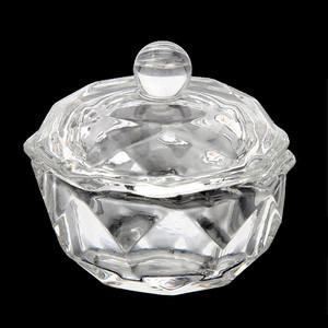 Taza de sujeción de líquido de vidrio, herramienta limpiadora de pinceles para decoración de uñas, taza de anís estrellado de cristal con tapa, herramienta de manicura profesional - Product Image 4