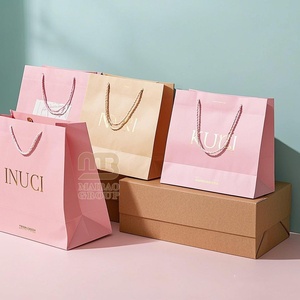 Bolsa de papel kraft con diseño de <span class=keywords><strong>unicornio</strong></span> personalizado, embalaje de cosméticos, reciclada, regalo de fiesta - Product Image 2