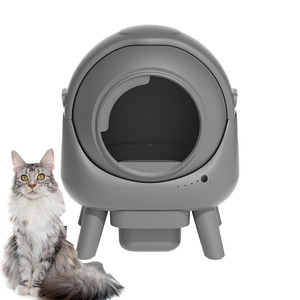 Caja de arena para gatos automática de autolimpieza inteligente ABS y inodoro de plástico para gatitos con aplicación de arena Fábrica al por mayor - Product Image 1