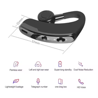 Écouteurs sans fil DODOUP V9 Business V5.0, écouteurs sans fil stéréo HD avec microphone pour iPhone, PC, ordinateur portable