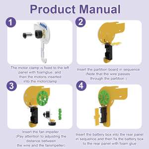 Vente en gros des derniers puzzles 3D en carton mousse DIY, kit scientifique de ballons à souffler électriques, ensemble de jouets éducatifs, expérience physique - Product Image 3