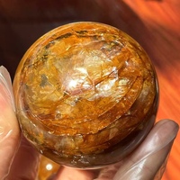 Sphère de quartz jaune naturel en gros, boule de fleur de gomme polie, artisanat de guérison, cadeau en pierre précieuse pour le feng shui de la pièce