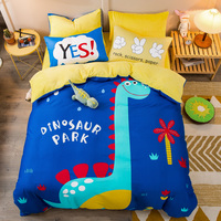 Set Seprai Desain Baru Mewah untuk Rumah, Set 4 Buah Sprei Motif Mickey Mouse 3d, Tekstil Rumah