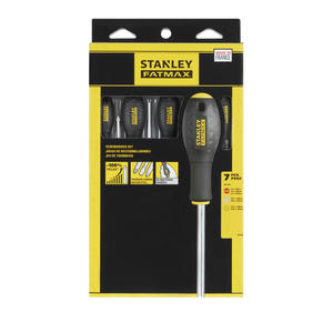 Juego de destornilladores Stanley Fatmax de 7 piezas, kit de herramientas manuales de acero al carbono, hecho en Francia - Product Image 1