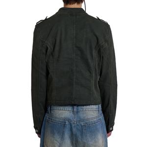 Custom Logo Winter Design <b>Mens</b> Streetwear Outerwear Buttons Canvas Cotton Twill Vintage Wash Work <b>Slim</b> <b>Fit</b> <b>Jacket</b> <b>Men</b> - Product Image 4