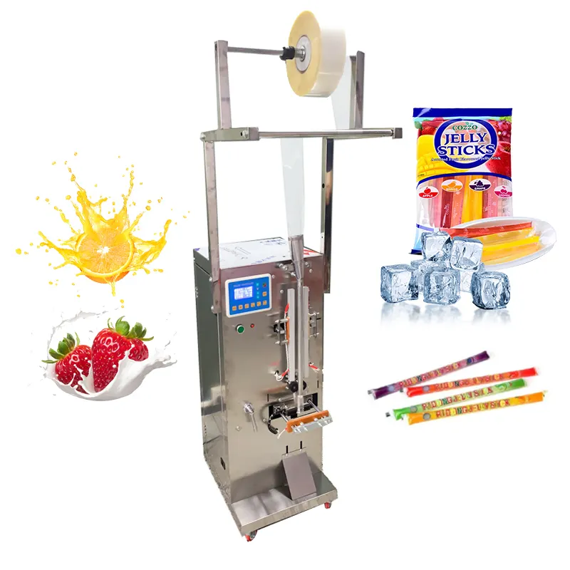 Otomatik buz Lolly buz Pop Popsicle çubuk paketleme makinesi meyve suyu poşet dolum ve sızdırmaz ambalaj makinesi