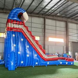 Tobogán de agua inflable con bandera comercial de PVC de 20 pies para equipo de fiesta - Product Image 3