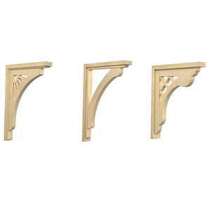 Ménsulas Modernas de Madera Maciza de Mediados de Siglo, Duraderas, Ecológicas, Superficie Lisa, Fácil Instalación para Hogar, Hospital, Villa - Product Image 1