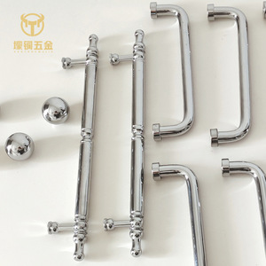 French Style Brass Cabinet Handles Bow Shape Round Durable For Cabinet Doors Modular Installation Part Number 6826 - Product Image 2