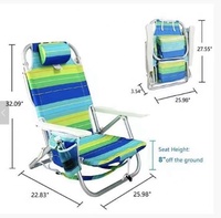 Vente en gros Offres Spéciales chaise de plage pliante en métal pour l'extérieur chaise longue de plage pliante