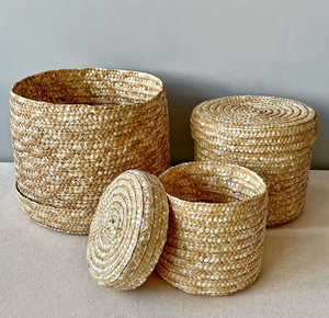 2025 nouveau tissé à la main <span class=keywords><strong>paille</strong></span> fête de mariage mariée demoiselle d'honneur deviner cadeau panier de rangement avec décor nœud papillon - Product Image 6