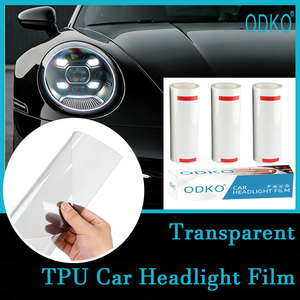 Pellicola Protettiva per Fari Auto TPH 7.5MIL Autoriparante, Protezione UV IR, Cambio Colore <span class=keywords><strong>Nero</strong></span> Fumo, <span class=keywords><strong>Logo</strong></span> Personalizzato - Product Image 3