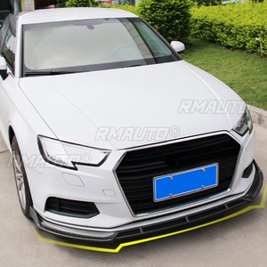 ลิ้นกันชนหน้ารถยนต์ สปอยเลอร์ดิฟฟิวเซอร์ ชุดแต่งกันชนรุ่นปกติ สำหรับ Audi A3 2017-2020 อุปกรณ์ตกแต่งรถยนต์ - Product Image 4