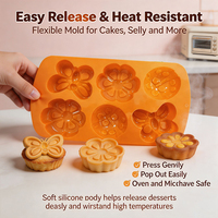 Moules en silicone antiadhésifs, faciles à nettoyer, réutilisables, 6 cavités, faits à la main, écologiques, compatibles lave-vaisselle, pour la fabrication de savon et les outils de pâtisserie