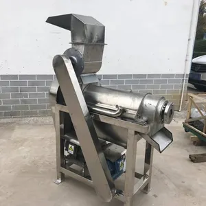 Extrator de suco de cana-de-açúcar com máquina espiral de aço inoxidável e triturador