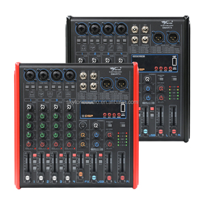 Professioneller 4-Kanal Mini Audio-Mixer <span class=keywords><strong>DJ</strong></span>-<span class=keywords><strong>Controller</strong></span> MP3 USB 3-Band EQ für Aufnahme und Live-Streaming - Product Image 1