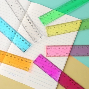 Règle scolaire créative de 30 cm avec double impression <span class=keywords><strong>en</strong></span> pouces et <span class=keywords><strong>en</strong></span> centimètres, règle <span class=keywords><strong>en</strong></span> plastique transparente - Product Image 2
