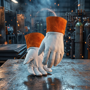 Gants de travail stériles en polyester antidérapants, noirs et blancs, haute visibilité, usage général, 11 oz, 10 pouces, pour riggers canadiens, vente en gros - Product Image 4