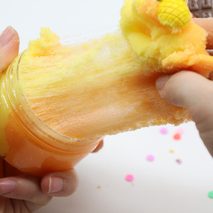 Kit de slime doux et moelleux, parfumé aux fruits, non collant, argile à modeler, jeu sensoriel, soulagement de l'anxiété, décoration de bureau, slime - Product Image 6