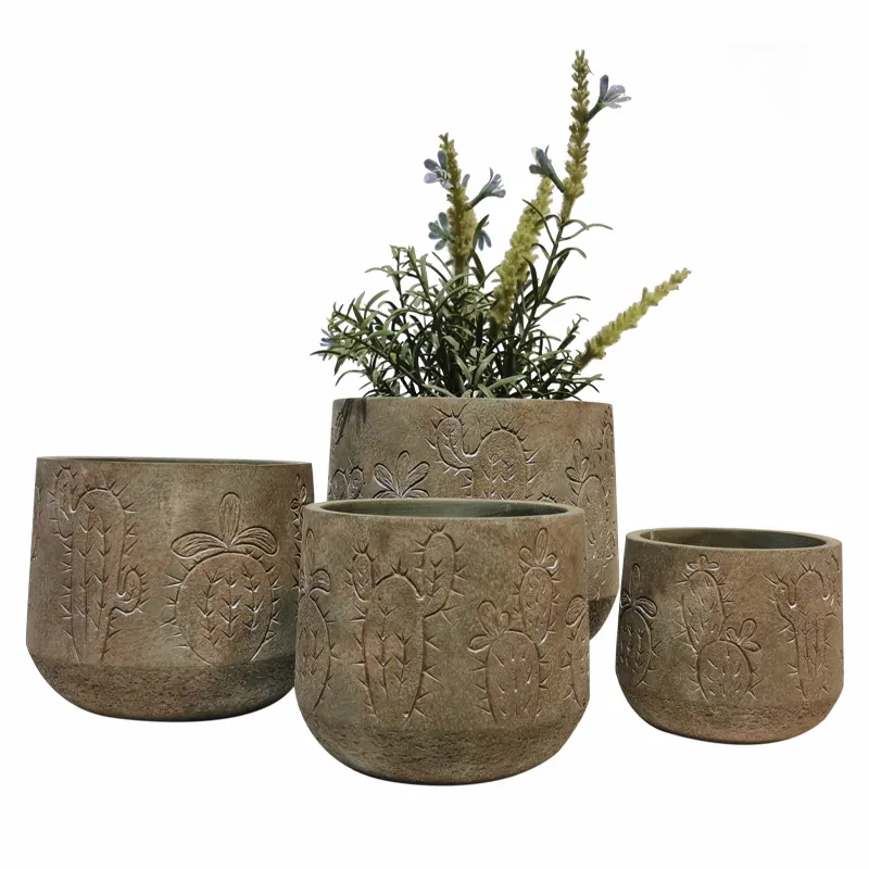 hot sale Good Quality Concrete Flower Pot Unique eco-friendly Decorative Garden Pots