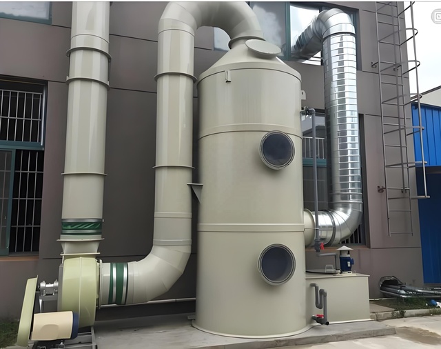 PP Spray Tower Water Column Air Filter Equipment for Waste Gas Treatment and Absorption for Spray Tower Waste Gas Management