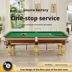 Ngôi sao rực rỡ tiêu chuẩn Trung Quốc phong cách đen tám T5 Chân Vàng kho xanh đá bi da bàn bi-a - Product Image 5